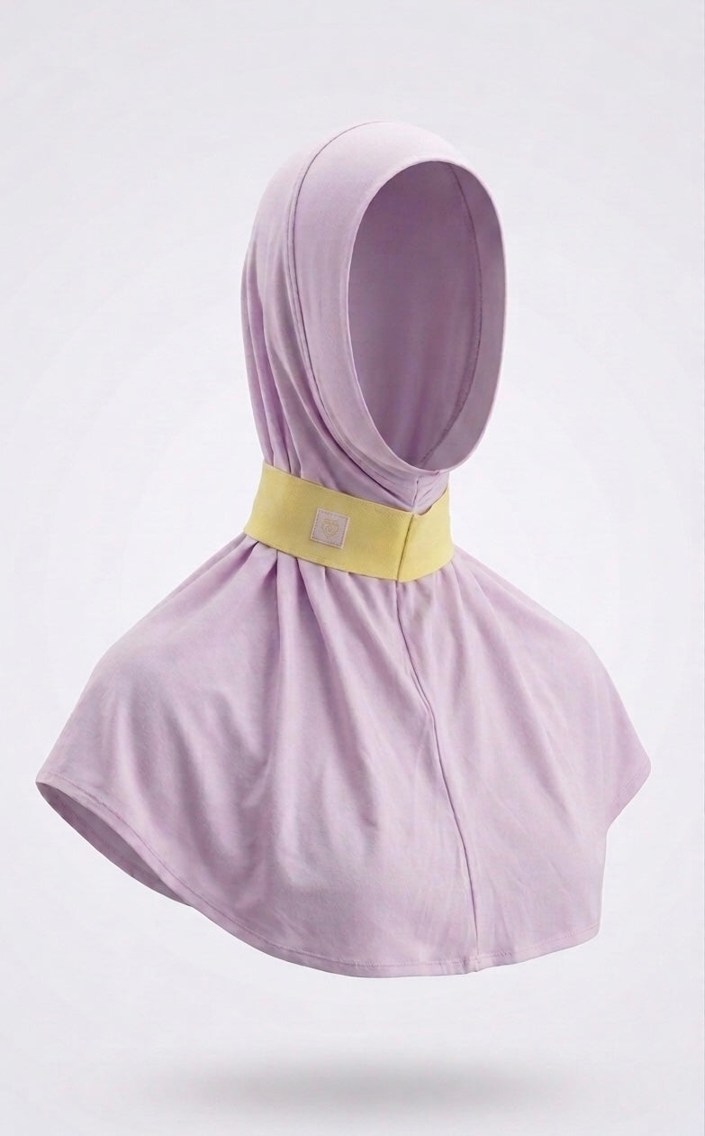 Bamboo Hijab - Purple & Yellow