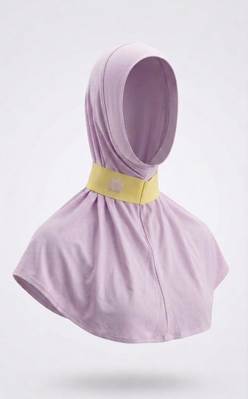 Bamboo Hijab - Purple & Yellow
