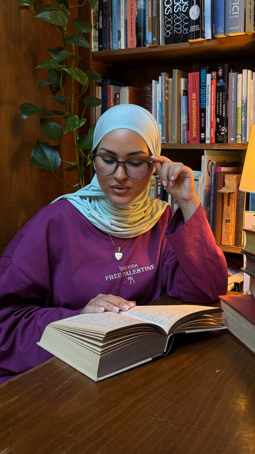 Little Miss Free Palestine T-shirt – Plum