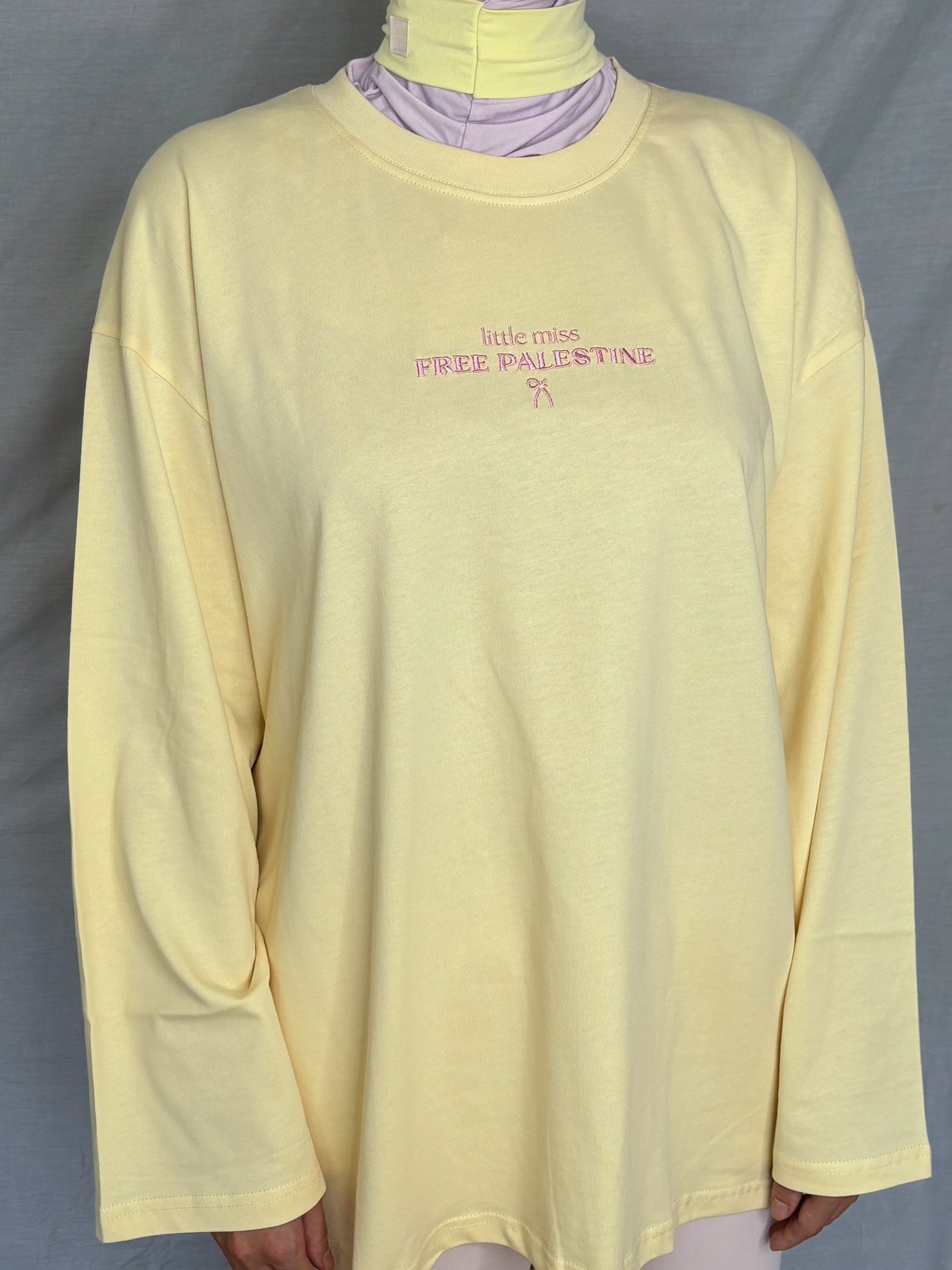 Little Miss Free Palestine T-shirt – Butter Yellow