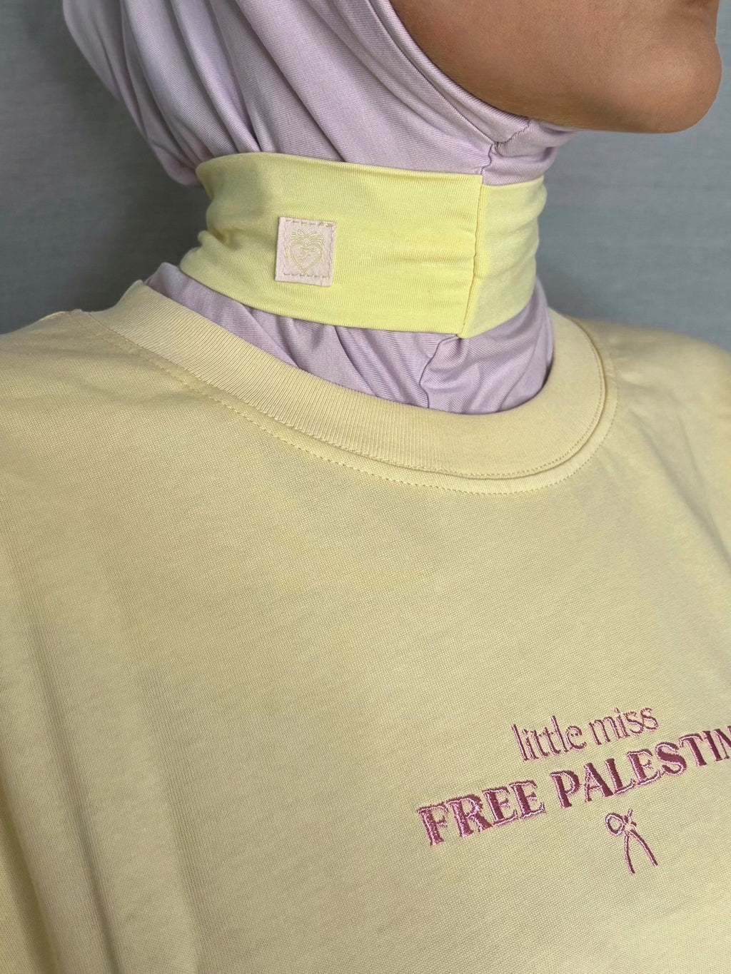 Bamboo Hijab - Purple & Yellow