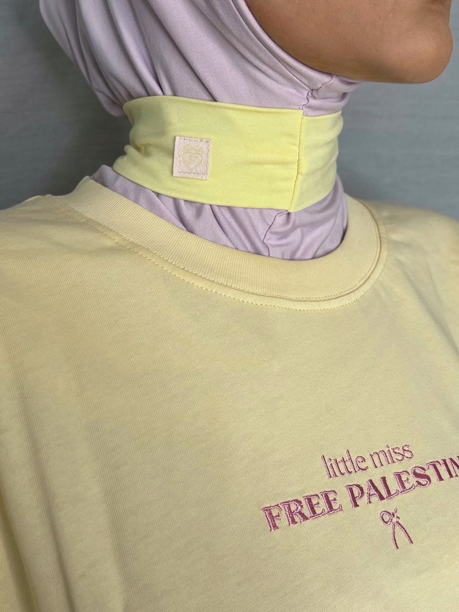 Bamboo Hijab - Purple & Yellow