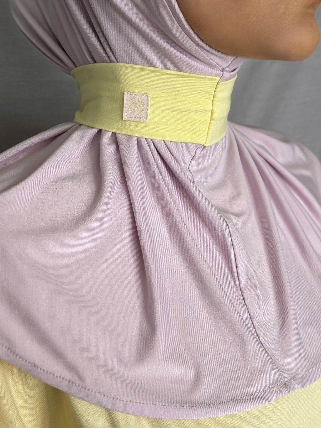 Bamboo Hijab - Purple & Yellow